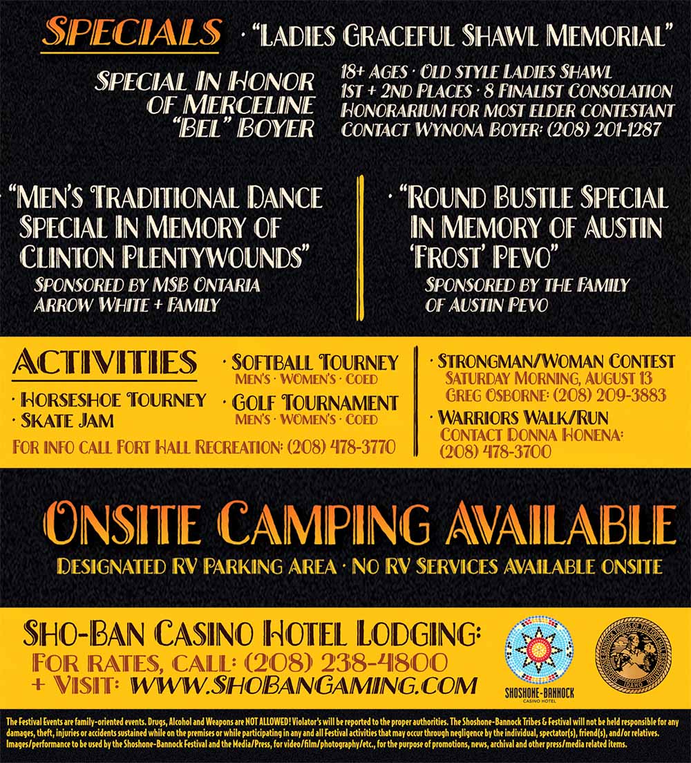 Festival Events and Camping